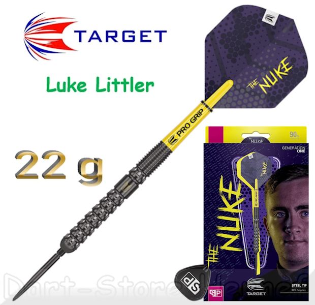 ダーツ TARGET LUKE LITTLER THE NUKE 19G 2BA TARGET - LUKE 'THE NUKE' LITTLER DARTS - 90% Tungsten SP - 23g